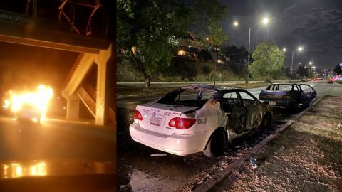 Dos vehículos más fueron incendiados durante esta noche