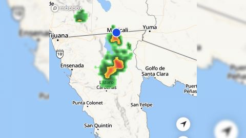 Probabilidad de lluvias en Mexicali para esta tarde