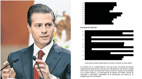 Peña Nieto no está entre funcionarios que se investigan por Ayotzinapa