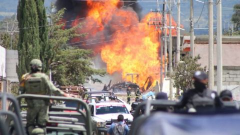 VIDEO: Reportan fuerte explosión en ducto de Pemex en Amozoc, Puebla