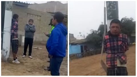 VIDEO: Padre intenta prender fuego a agresor de su hija de 12 años en Perú