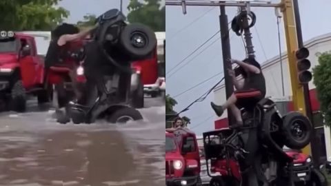 Quienes salgan a jugar a calles inundadas de Sinaloa serán detenidos