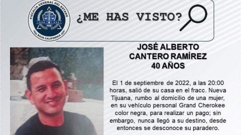 Ayuda a localizar  José Cantero quien desapareció en Tijuana