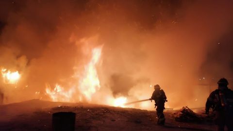 Se incendian 9 casas en Tijuana