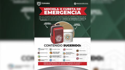 ¿Qué es la mochila o cubeta de emergencia?