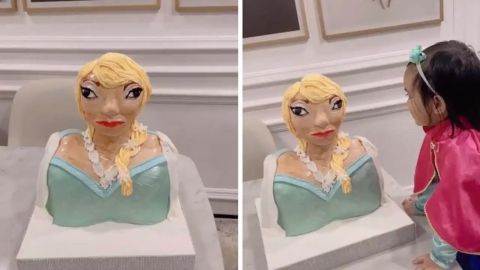 Niña recibe un fallido pastel de “Frozen” en su cumpleaños y se hace viral