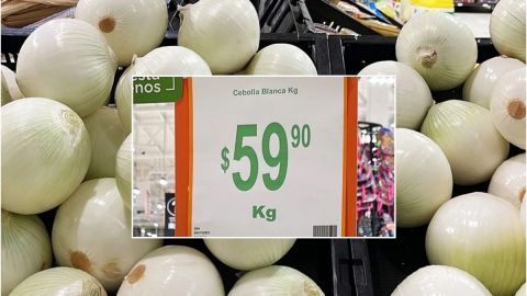 En casi 60 pesos se ha vendido el kilo de cebolla en algunos supermercados