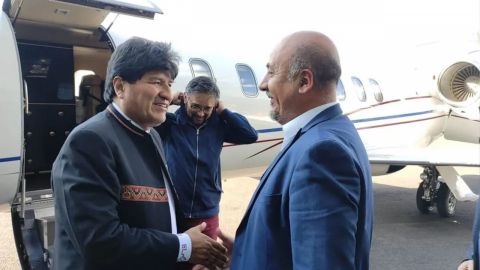 Evo Morales llega a CDMX para asistir a festejos patrios con AMLO