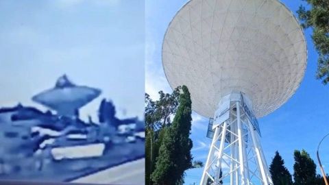Captan momento exacto del colapso de tanque de agua en San Martín Texmelucan