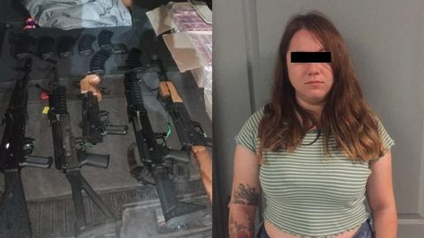 Detienen a mujer con cinco fusiles y 3 mil cartuchos en garita de Nogales