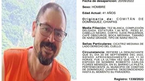 Autoridades de Chiapas buscan a Roberto Carlos Flores, comunicador de la entidad