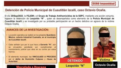 Vinculan a proceso a expolicía, presunto homicida del actor Octavio Ocaña