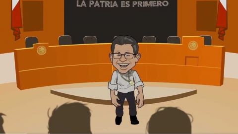 Ricardo Monreal presume en redes versión animada de su "RapReal"