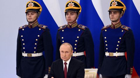 Putin proclama anexión de territorio ucraniano: 'Rusia tiene 4 nuevas regiones'