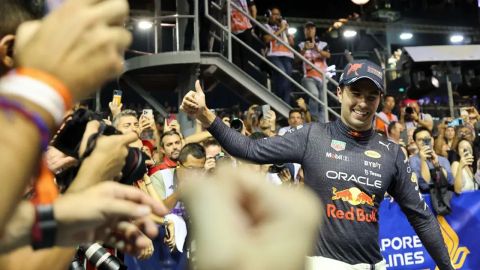 Confirman triunfo de 'Checo' Pérez en GP de Singapur pese a penalización