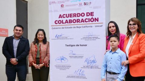 Unicef y GobBC firmantes acuerdo por la niñez