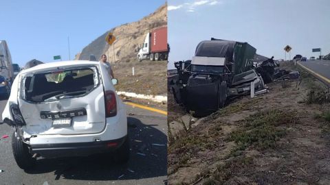 Accidente en Carretera Escénica Tijuana-Ensenada deja tres muertos