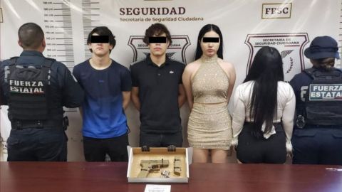 Iban a exceso de velocidad y armados; 4 jóvenes detenidos en Mexicali
