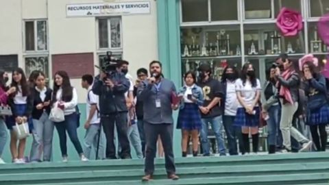 VIDEO:Prepa Federal Lázaro Cárdenas a paro, regresaron a los alumnos a sus casas