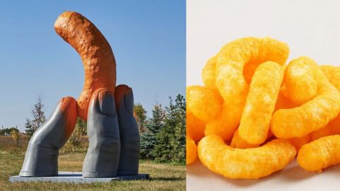 Instalan gran estatua en honor a Cheetos en Canadá