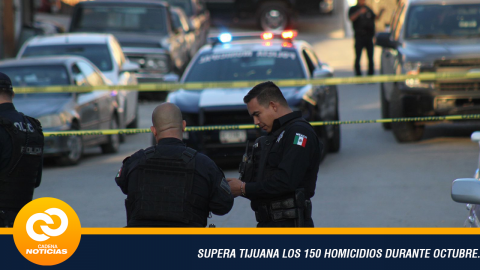 Supera Tijuana los 150 homicidios durante octubre
