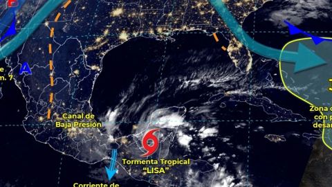 'Lisa' se degrada a tormenta tropical; provocará lluvias en 7 estados