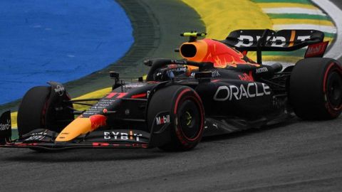 ‘Checo’ Pérez, el segundo más rápido en última práctica en Brasil