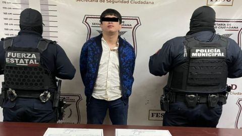 Presenta SSCE a detenido en el enfrentamiento en Mexicali