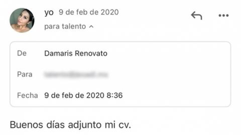 Envía su CV por dos años; se da cuenta que mandó su lista del súper