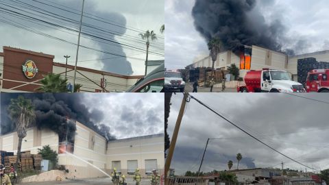 Otra vez se quema la fábrica Kyomex en Parque Industrial de Tijuana
