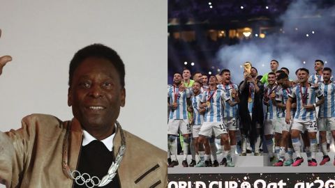 Pelé felicitó a Argentina por ser campeón en Qatar: ''Diego está sonriendo''