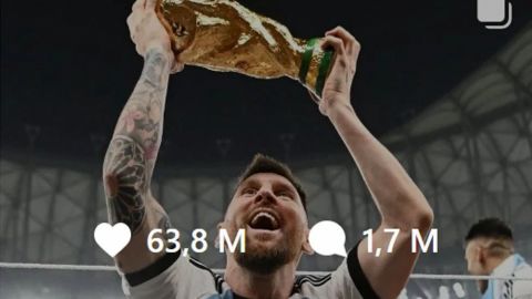 El post de Messi que batió el récord de ''me gusta'' en Instagram