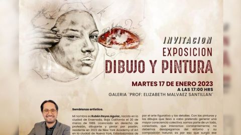 Mostrará Rubén Reyes su obra 'Dibujo y Pintura' en Casa de la Cultura