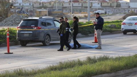 Muere atropellada indigente en la vía rápida de Tijuana
