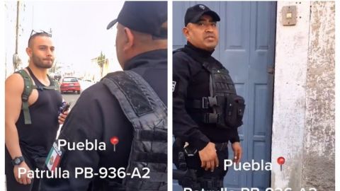 [ VIDEO ] Agente de la policía llama “mar1c0n” a un ciudadano en Puebla
