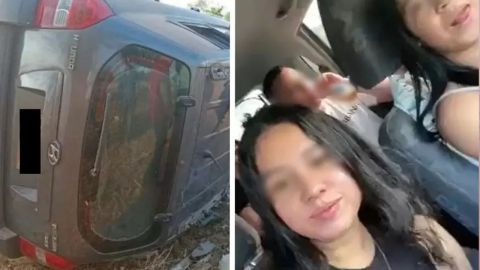Jóvenes sufren accidente vehicular por grabar un video mientras conducían