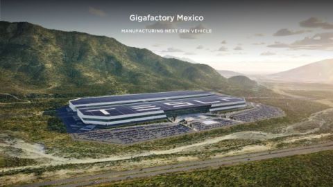 Elon Musk presenta diseño de gigafábrica de Tesla que construirá en Nuevo León
