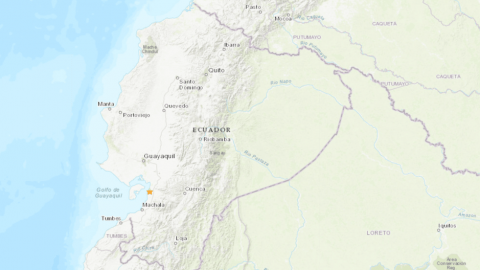 Un sismo de magnitud 6,9 sacudió Ecuador este sábado