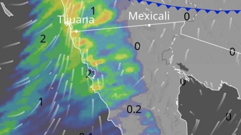 Anuncian lluvias fuertes para este martes en Tijuana