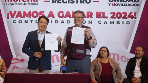 Marcelo Ebrard se registra como aspirante a ser candidato presidencial de Morena