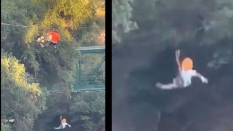 Arnés se rompe y niño cae de tirolesa en Parque Fundidora en Nuevo León