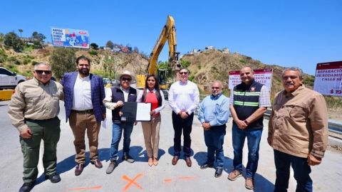 Alcaldesa de Tijuana anuncia reconstrucción de vialidad en Cañón del Matadero