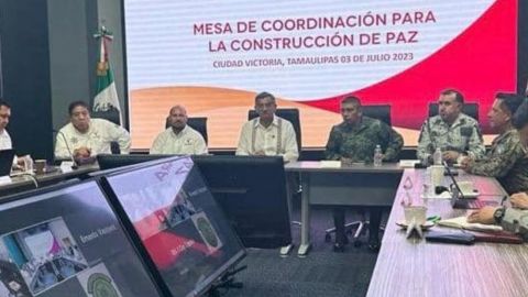 Tras sobrevivir a atentado, Héctor Villegas acompaña a gobernador de Tamaulipas