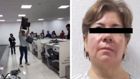 Identifican a Lady Aeropuerto; esto fue todo lo que destrozó en el AICM
