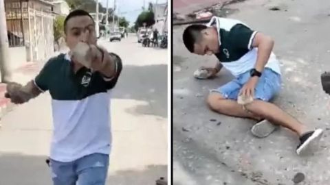 Quiso agredir a un policía a pedradas… y recibió dos disparos