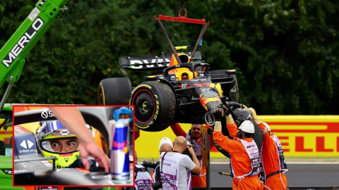 'Checo' Pérez sufre accidente en primeras prácticas libres del GP de Hungría