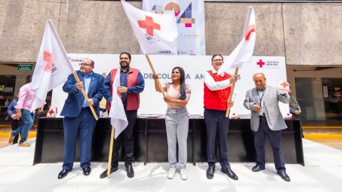 Alcaldesa Montserrat Caballero arranca colecta anual de Cruz Roja 2023