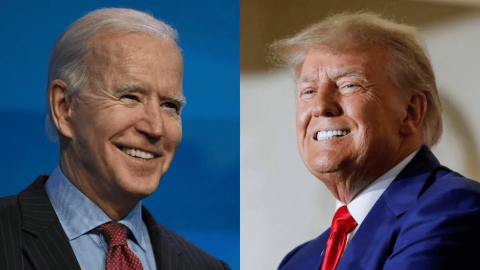 Joe Biden y Donald Trump están empatados para las presidenciales de 2024