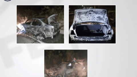 Hallan calcinado y con restos humanos auto de uno de los jóvenes desaparecidos