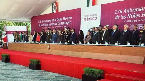 AMLO encabeza ceremonia a los Niños Héroes de Chapultepec
